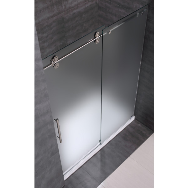 Aston SDR978F-TR-..-48-10-L Langham Frosted Shower Door w/ Shower Left Base