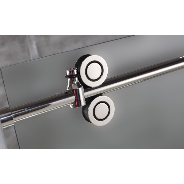 Aston SDR978F-TR-..-72-10-R Langham Glass Shower Door w/ Shower Right Base