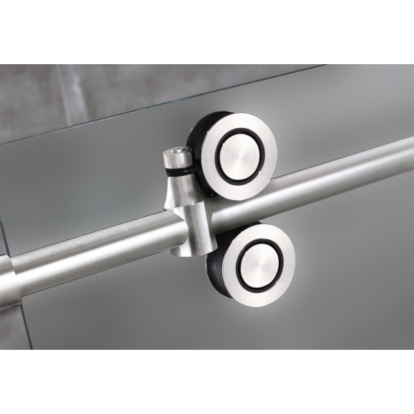 Aston SDR978F-TR-..-60-10-R Langham Frosted Shower Door With Center Base
