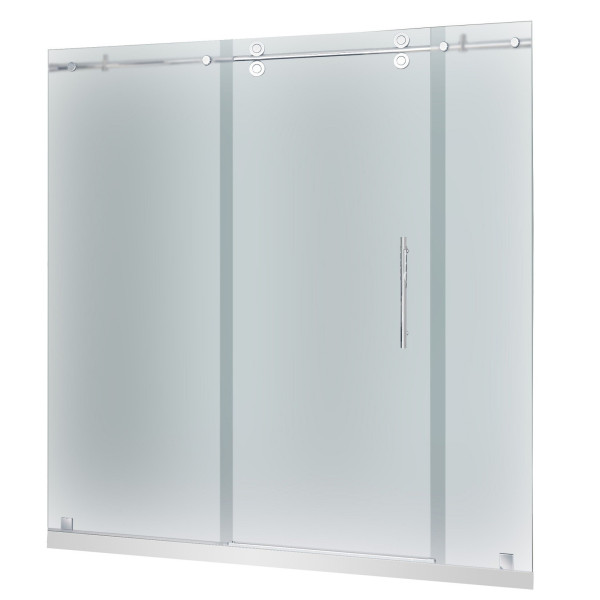 Aston SDR978F-TR-..-72-10-R Langham Glass Shower Door w/ Shower Right Base