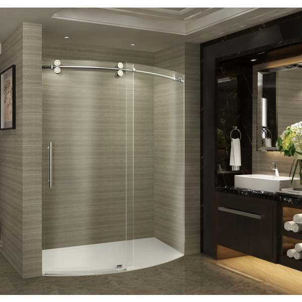 Aston SDR981-..-60-8-L ZenArch Bowfront Left Opening Sliding Shower Door