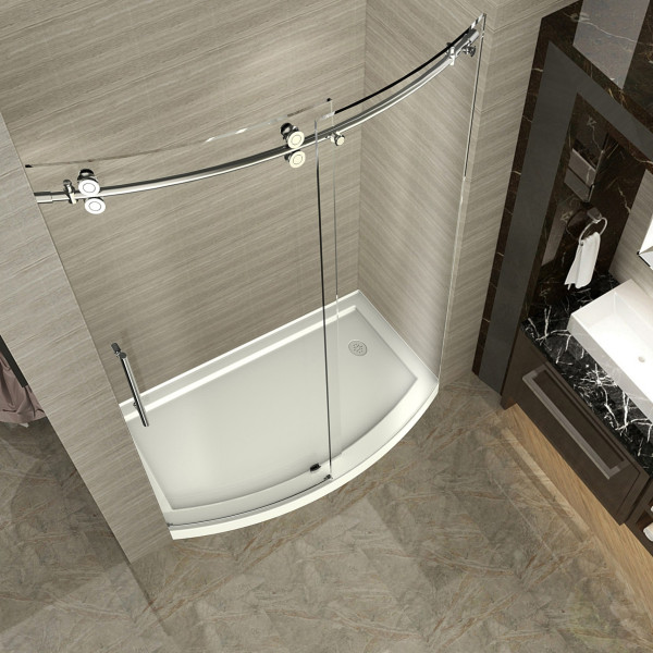 Aston SDR981-..-60-8-L ZenArch Bowfront Left Opening Sliding Shower Door