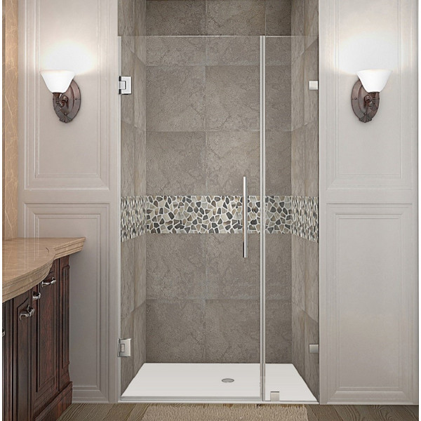 Aston Global SDR985-..-33-10 Nautis Completely Frameless Hinged Shower Door