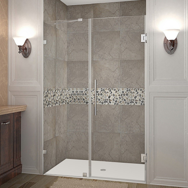 Aston Global SDR985-..-47-10 Nautis Completely Frameless Hinged Shower Door