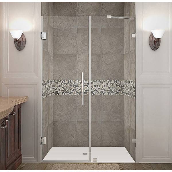 Aston Global SDR985-..-51-10 Nautis Completely Frameless Hinged Shower Door