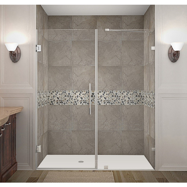 Aston Global SDR985-..-65-10 Nautis Completely Frameless Hinged Shower Door