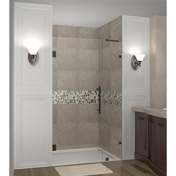Aston Global SDR985-..-32-10 Nautis Completely Frameless Hinged Shower Door