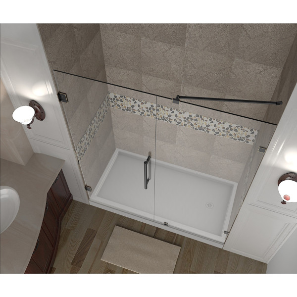 Aston Global SDR985-..-34-10 Nautis Completely Frameless Hinged Shower Door