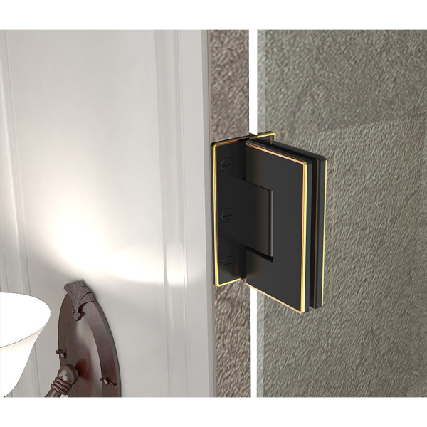 Aston Global SDR985-..-36-10 Nautis Completely Frameless Hinged Shower Door