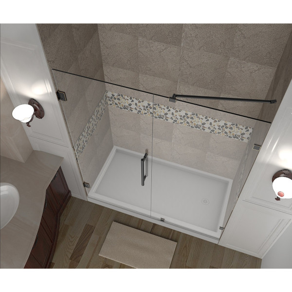 Aston Global SDR985-..-43-10 Nautis Completely Frameless Hinged Shower Door