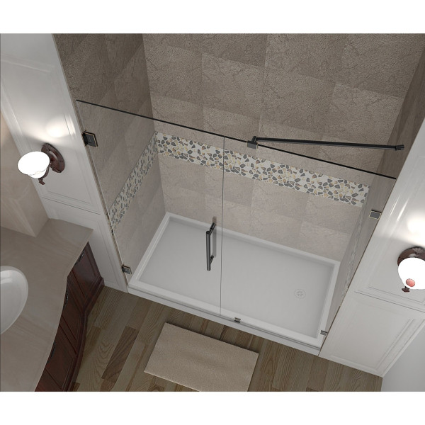 Aston Global SDR985-..-47-10 Nautis Completely Frameless Hinged Shower Door