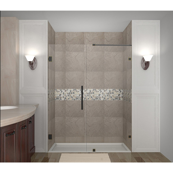 Aston Global SDR985-..-56-10 Nautis Completely Frameless Hinged Shower Door