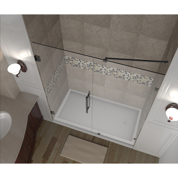 Aston Global SDR985-..-60-10 Nautis Completely Frameless Hinged Shower Door