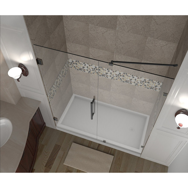 Aston Global SDR985-..-65-10 Nautis Completely Frameless Hinged Shower Door