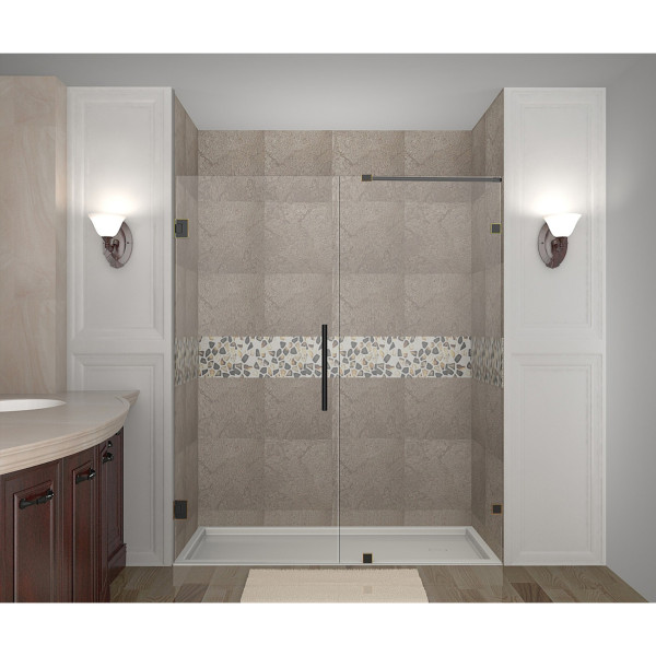 Aston Global SDR985-..-70-10 Nautis Completely Frameless Hinged Shower Door