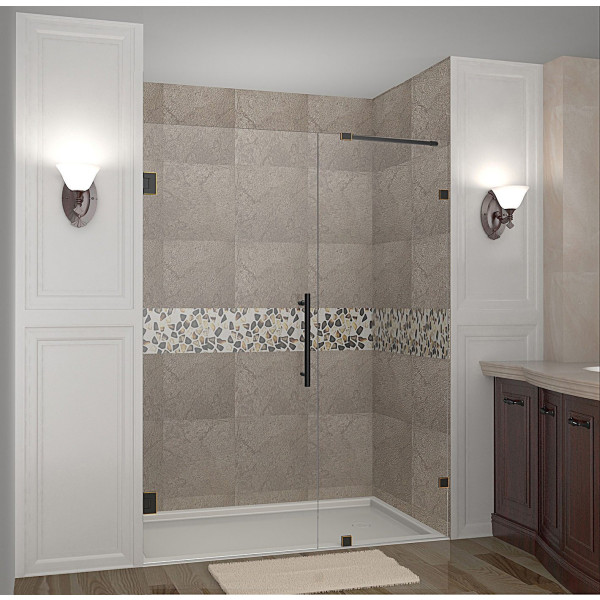 Aston Global SDR985-..-72-10 Nautis Completely Frameless Hinged Shower Door