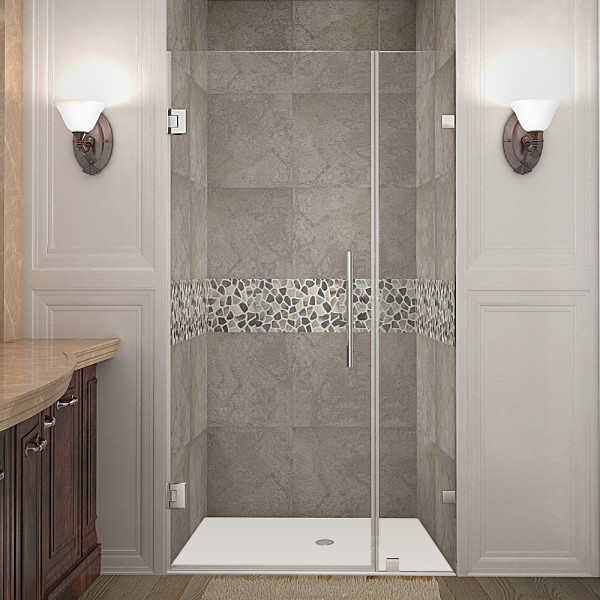 Aston Global SDR985-..-34-10 Nautis Completely Frameless Hinged Shower Door