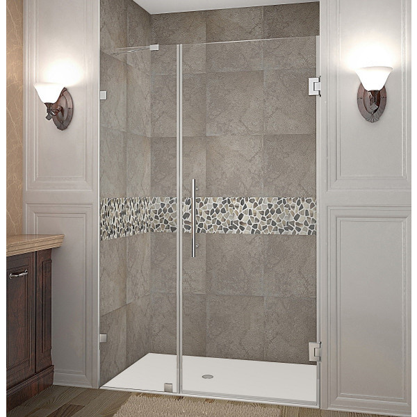 Aston Global SDR985-..-36-10 Nautis Completely Frameless Hinged Shower Door