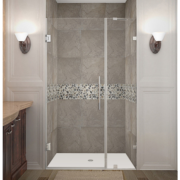 Aston Global SDR985-..-36-10 Nautis Completely Frameless Hinged Shower Door