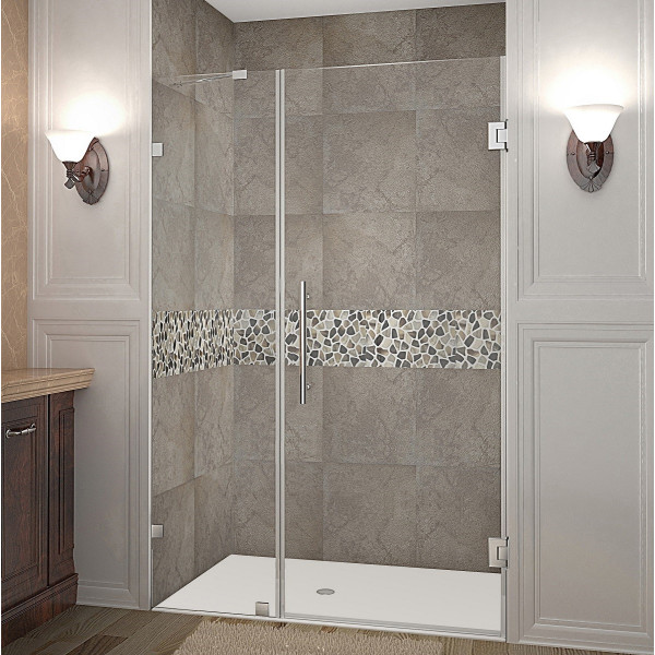 Aston Global SDR985-..-42-10 Nautis Completely Frameless Hinged Shower Door