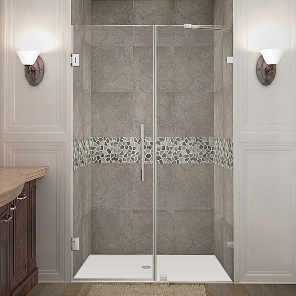Aston Global SDR985-..-46-10 Nautis Completely Frameless Hinged Shower Door