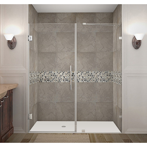 Aston Global SDR985-..-66-10 Nautis Completely Frameless Hinged Shower Door