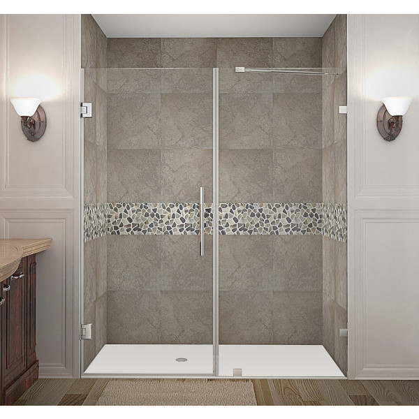 Aston Global SDR985-..-67-10 Nautis Completely Frameless Hinged Shower Door