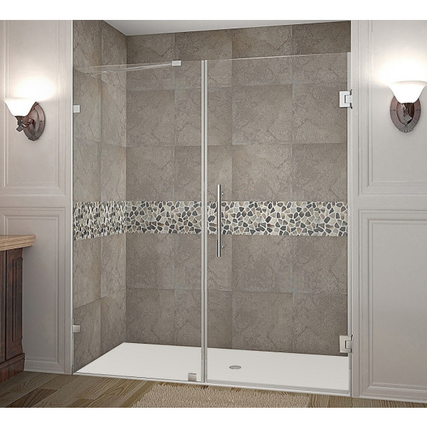 Aston Global SDR985-..-70-10 Nautis Completely Frameless Hinged Shower Door