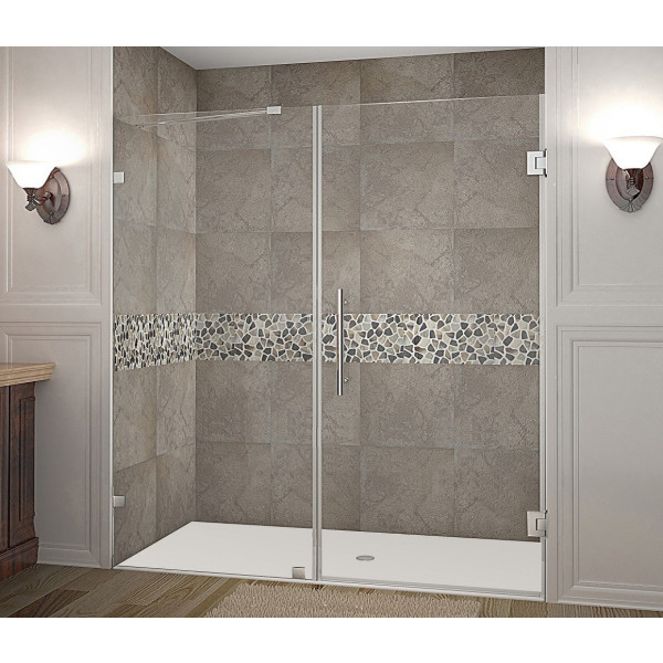 Aston Global SDR985-..-76-10 Nautis Completely Frameless Hinged Shower Door