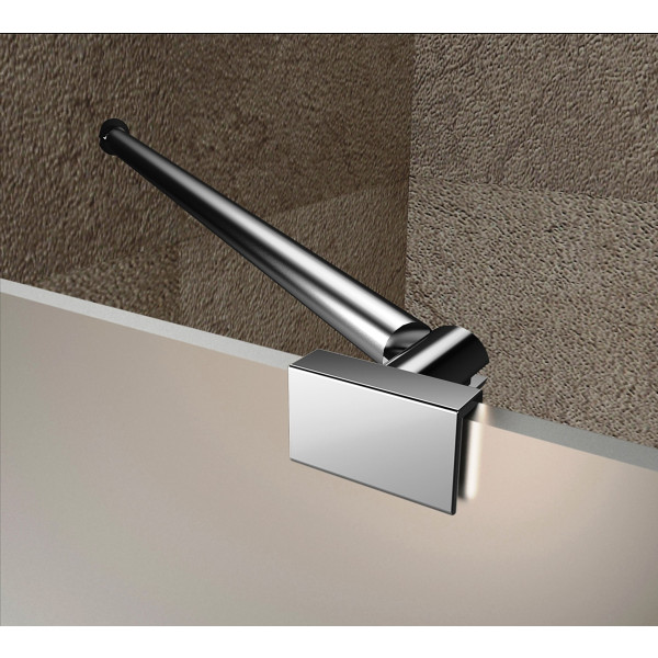 Aston SDR985F-..-48-10 48" x 72" Frameless Hinged Frosted Glass Shower Door