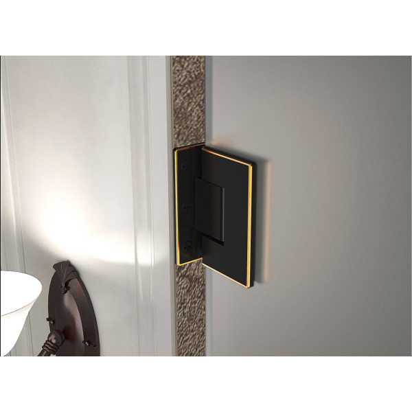 Aston SDR985F-..-67-10 67" x 72" Frameless Hinged Frosted Glass Shower Door