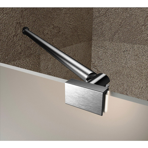 Aston SDR985F-..-33-10 33" x 72" Frameless Hinged Frosted Glass Shower Door