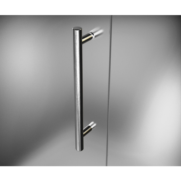 Aston SDR985F-..-41-10 41" x 72" Frameless Hinged Frosted Glass Shower Door
