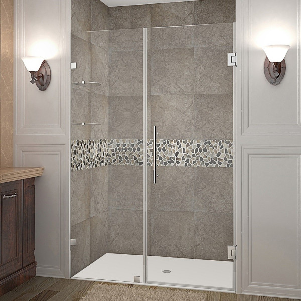 Aston Global SDR990-..-44-10 Nautis GS Hinged Shower Door w/ Glass Shelves