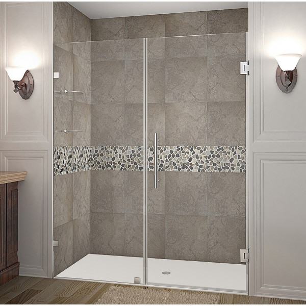 Aston Global SDR990-..-61-10 Nautis GS Hinged Shower Door w/ Glass Shelves