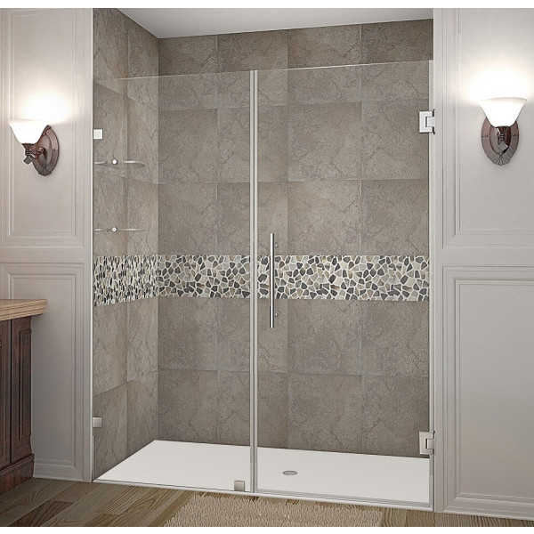 Aston Global SDR990-..-63-10 Nautis GS Hinged Shower Door w/ Glass Shelves