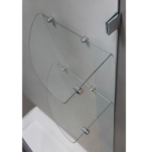 Aston Global SDR990-..-76-10 Nautis GS Hinged Shower Door w/ Glass Shelves
