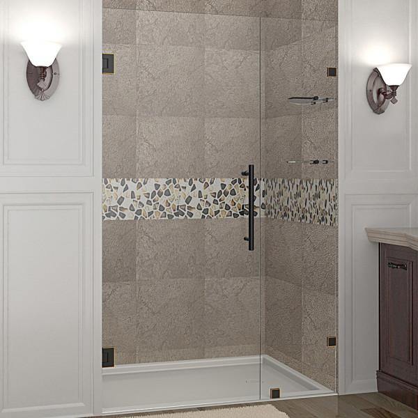 Aston Global SDR990-..-47-10 Nautis GS Hinged Shower Door w/ Glass Shelves
