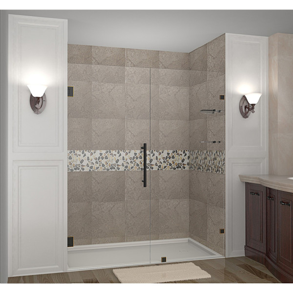 Aston Global SDR990-..-71-10 Nautis GS Hinged Shower Door w/ Glass Shelves