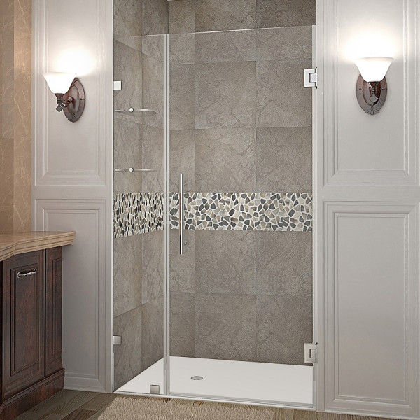 Aston Global SDR990-..-38-10 Nautis GS Hinged Shower Door w/ Glass Shelves