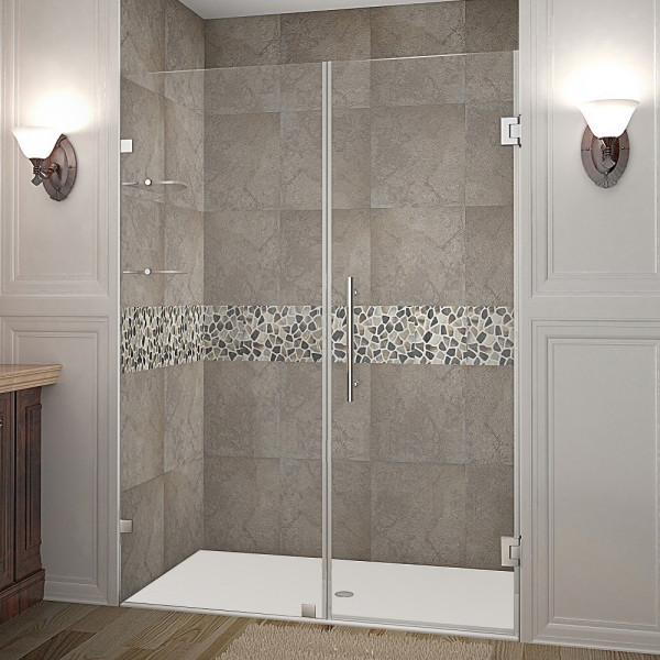 Aston Global SDR990-..-52-10 Nautis GS Hinged Shower Door w/ Glass Shelves