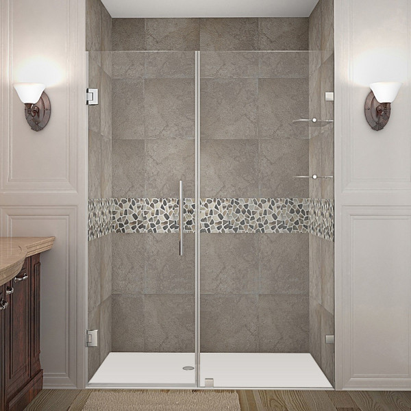 Aston Global SDR990-..-56-10 Nautis GS Hinged Shower Door w/ Glass Shelves