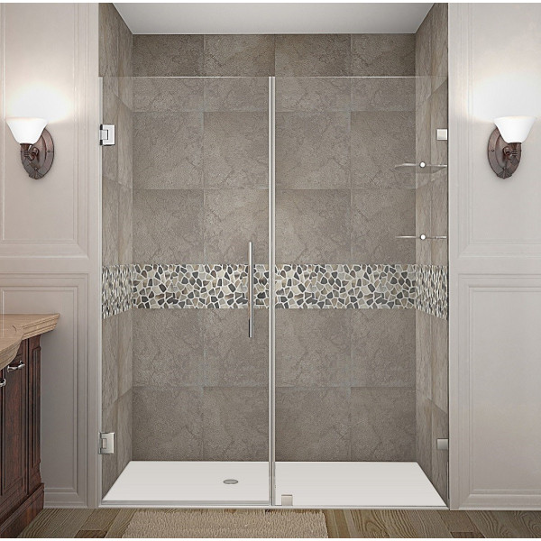 Aston Global SDR990-..-61-10 Nautis GS Hinged Shower Door w/ Glass Shelves