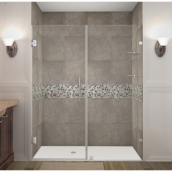 Aston Global SDR990-..-62-10 Nautis GS Hinged Shower Door w/ Glass Shelves