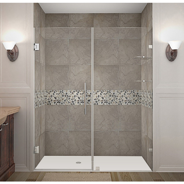 Aston Global SDR990-..-63-10 Nautis GS Hinged Shower Door w/ Glass Shelves