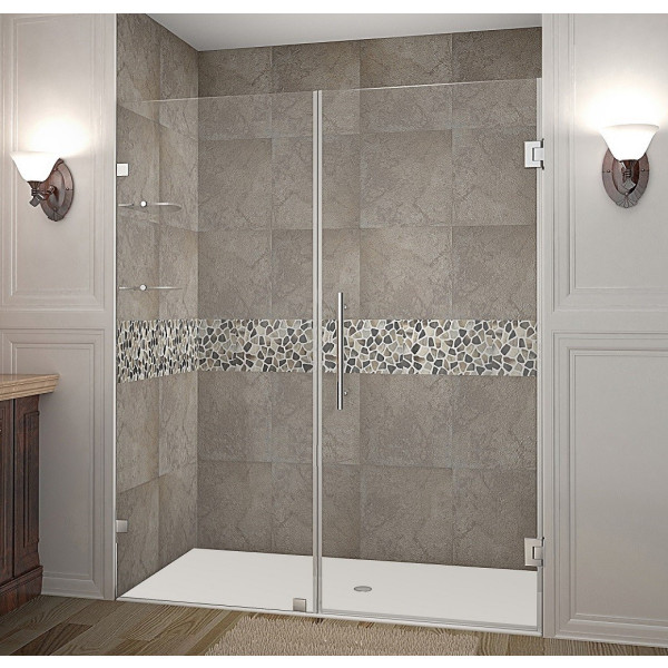 Aston Global SDR990-..-64-10 Nautis GS Hinged Shower Door w/ Glass Shelves