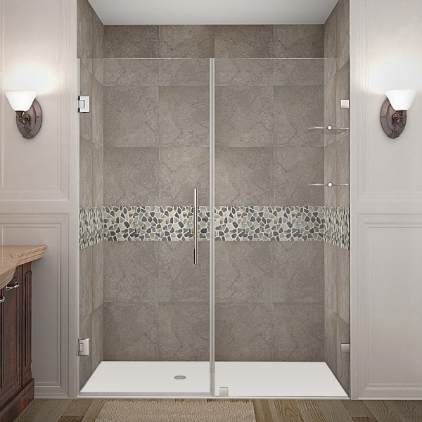 Aston Global SDR990-..-66-10 Nautis GS Hinged Shower Door w/ Glass Shelves