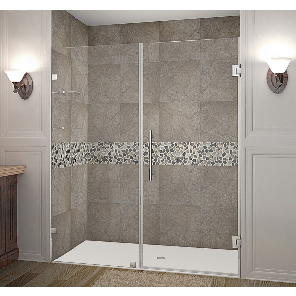 Aston Global SDR990-..-67-10 Nautis GS Hinged Shower Door w/ Glass Shelves