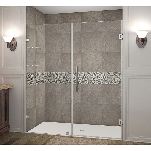 Aston Global SDR990-..-69-10 Nautis GS Hinged Shower Door w/ Glass Shelves