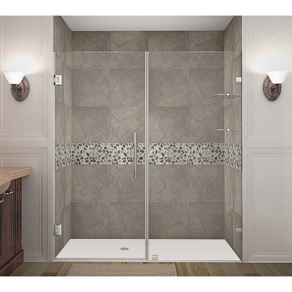 Aston Global SDR990-..-72-10 Nautis GS Hinged Shower Door w/ Glass Shelves